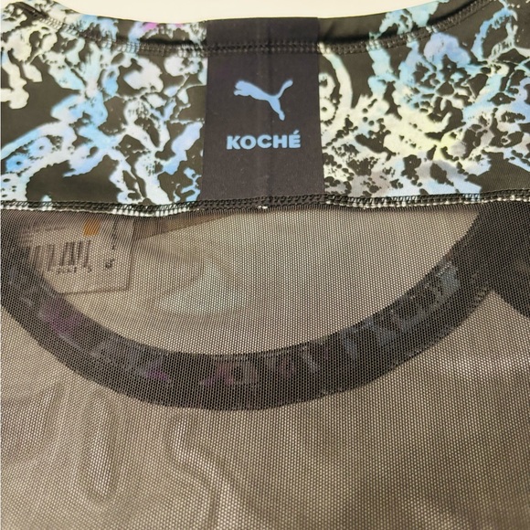 PUMA Womens Koché X Crew Neck Long Sleeve Shirt Athletic Tops Casual - Blue - Picture 7 of 13